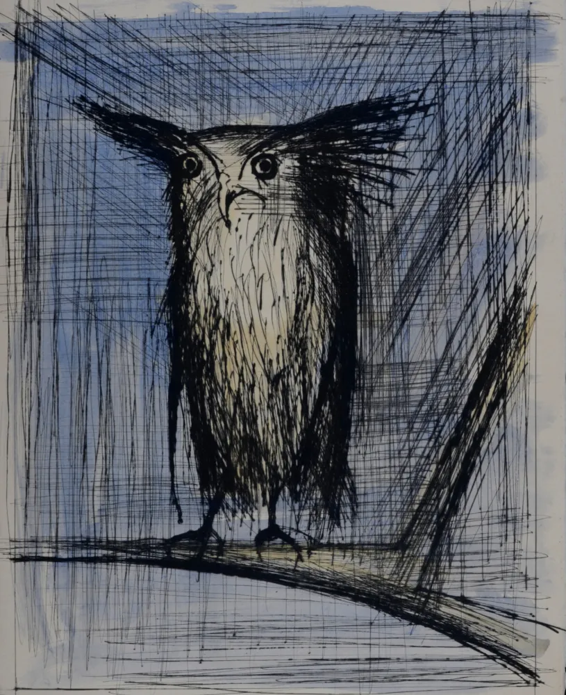 Incisione Buffet - Voyages fantastiques de Cyrano de Bergerac, 1958