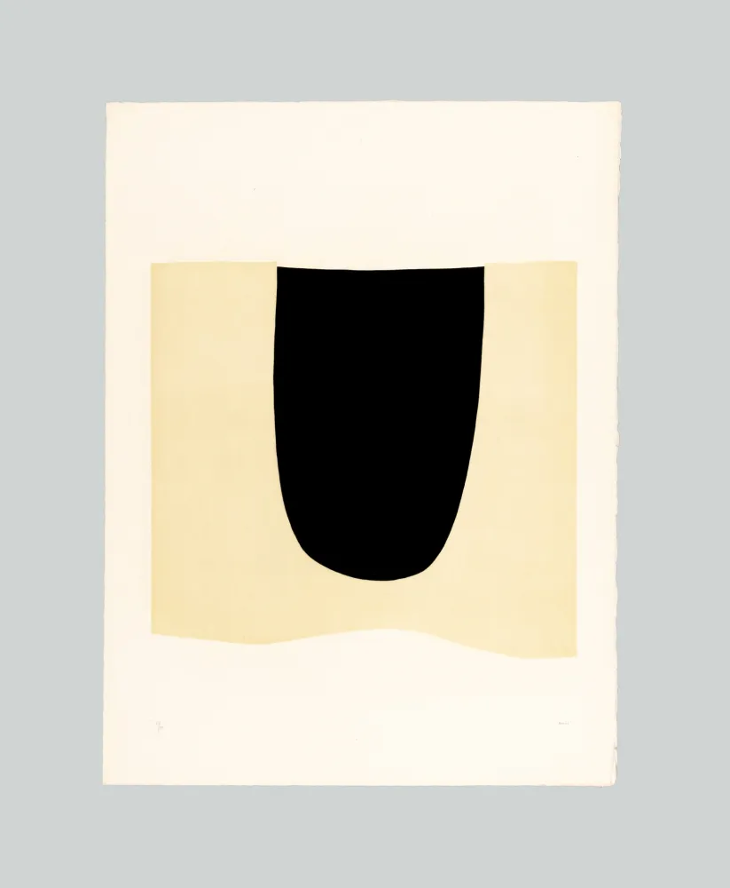 Incisione Burri - Bianchi e neri I-D