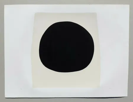 Litografia Burri - Bianchi e neri I - Tavola F