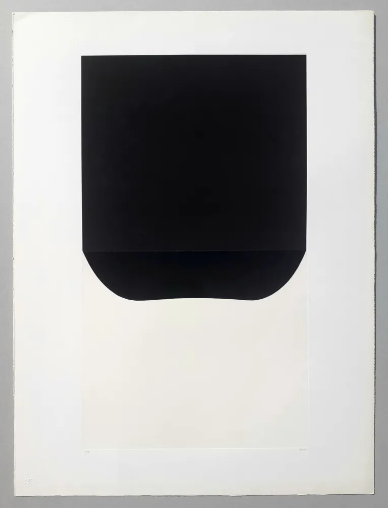 Litografia Burri - Bianchi e neri II-D