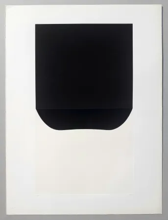 Litografia Burri - Bianchi e neri II-D