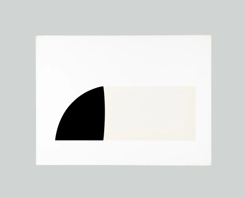 Litografia Burri - Bianchi e neri II-F