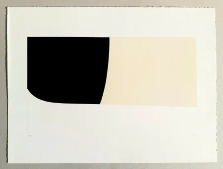 Litografia Burri - Bianchi e neri II