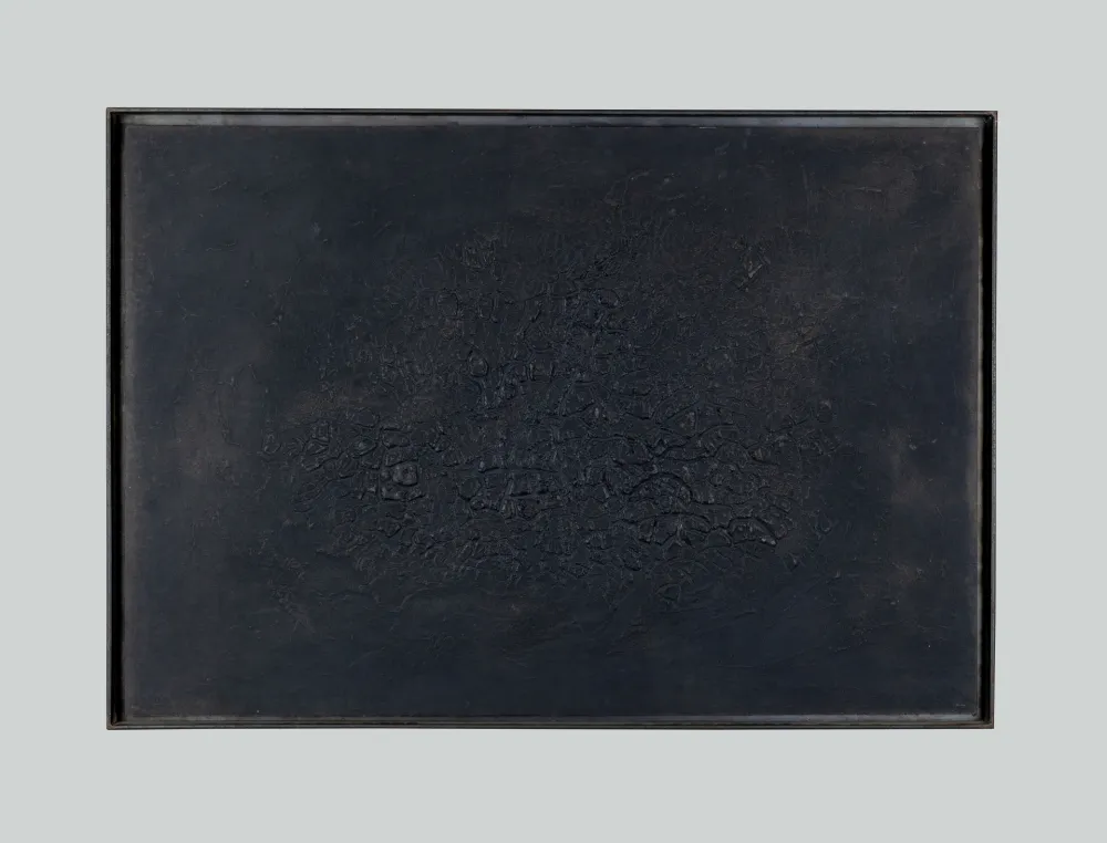 Acquaforte E Acquatinta Burri - Cretto Nero D