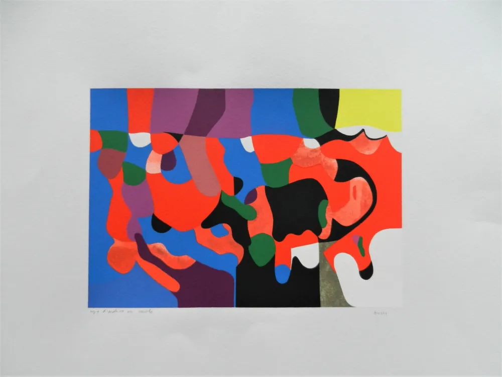 Serigrafia Burri - Sestante 12