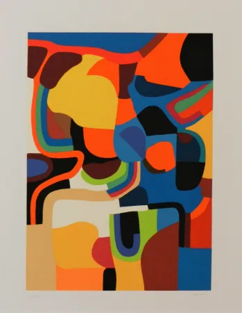 Serigrafia Burri - Trittico E