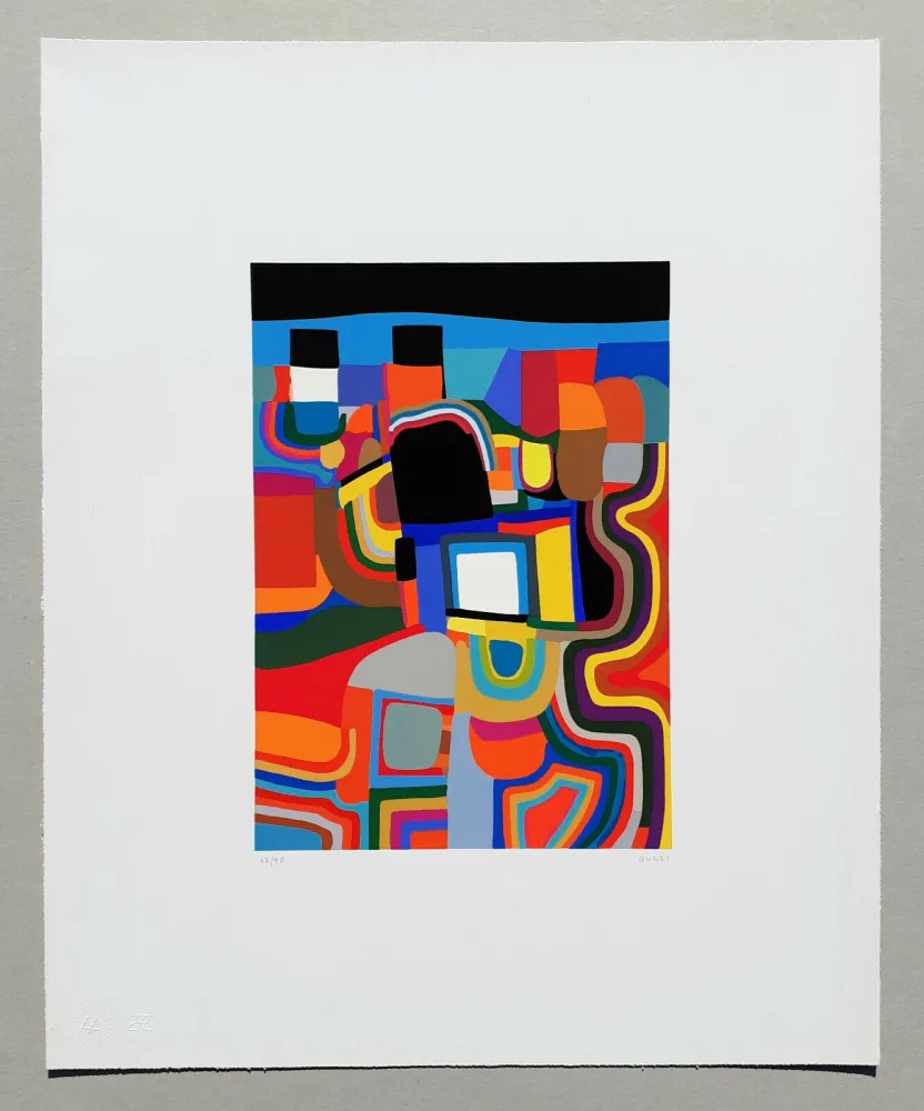 Serigrafia Burri - Trittico E - Serigrafia 1-E