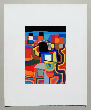 Serigrafia Burri - Trittico E - Serigrafia 1-E