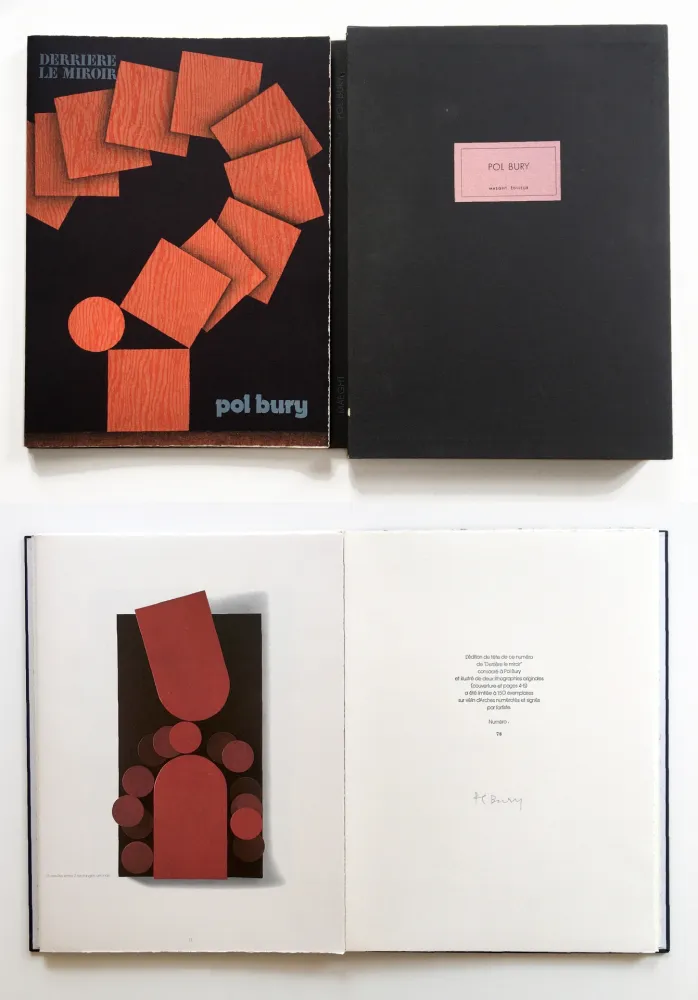 Libro Illustrato Bury - Derrière le Miroir n° 228. POL BURY. Mars 1978. TIRAGE DE LUXE SIGNÉ.