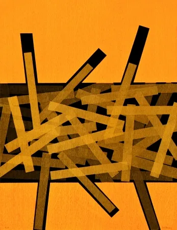 Acquaforte Bury - Quarante bâtons entre deux