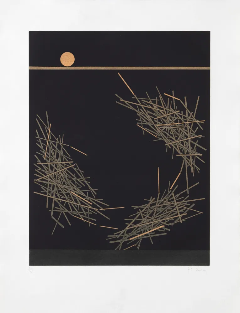 Incisione Bury - Trois groupes de barres tournantes