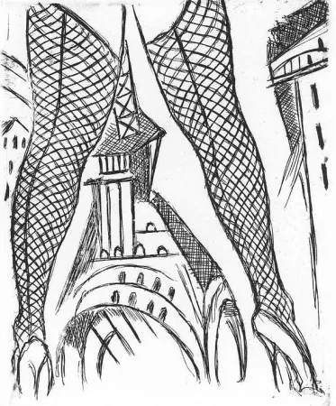 Incisione Buzzati - Senza titolo