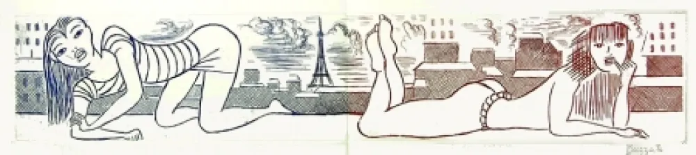 Acquaforte E Acquatinta Buzzati - Senza titolo