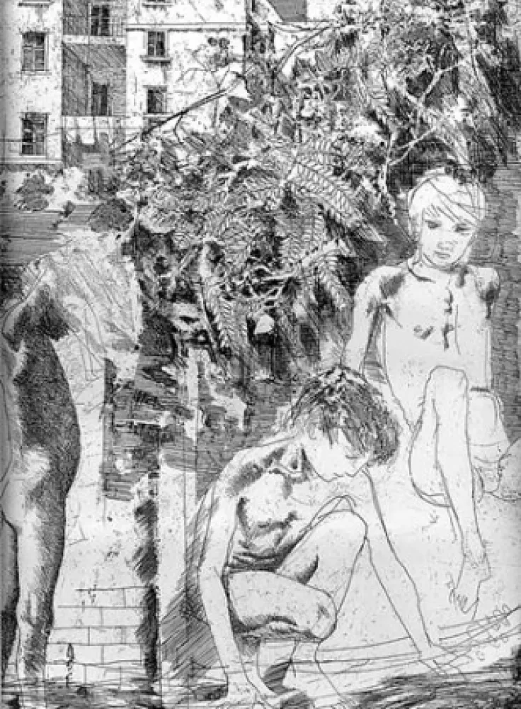 Incisione Calandri - Estate