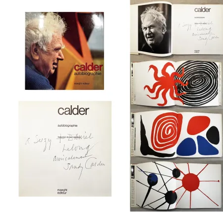 Libro Illustrato Calder - CALDER. AUTOBIOGRAPHIE. Rare exemplaire dédicacé.