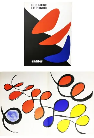 Libro Illustrato Calder - CALDER, LA LIBERTÉ. Derrière Le Miroir N° 190. 4 LITHOGRAPHIES ORIGINALES EN COULEURS (1971)