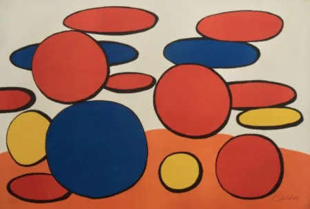 Litografia Calder - Composition aux cercles