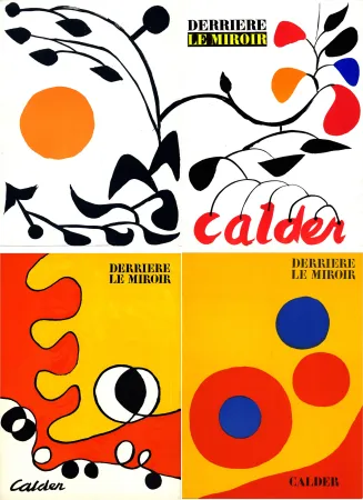 Libro Illustrato Calder - DERRIÈRE LE MIROIR - CALDER (11 volumes parus de 1950 à 1981), avec 49 LITHOGRAPHIES.