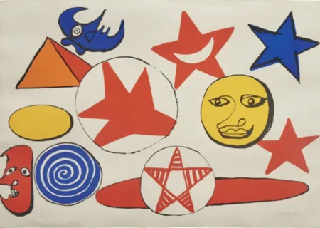 Litografia Calder - L Etoile Rouge