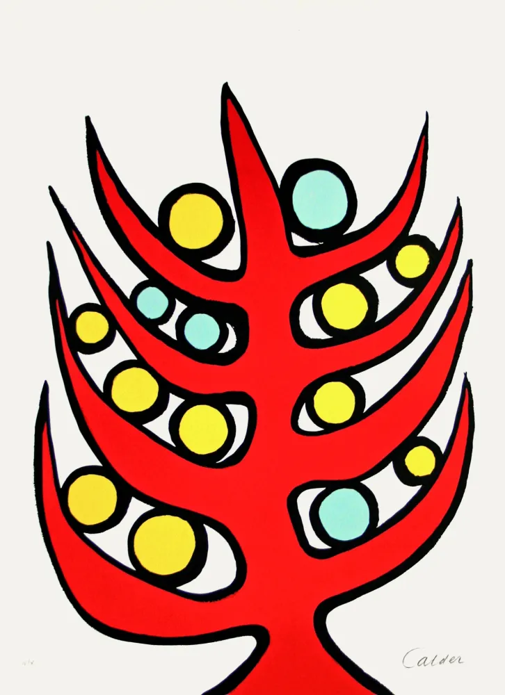 Litografia Calder - L’albero del bene e del male