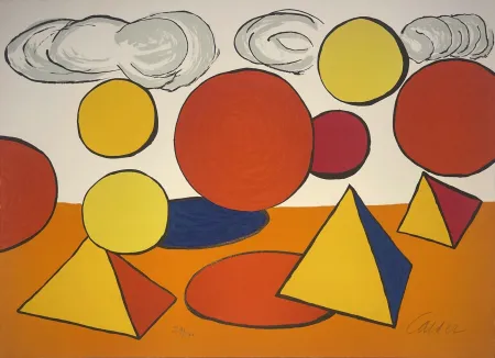 Litografia Calder - Le Piège / The Trap from La Memoire Elementaire