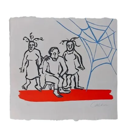 Acquatinta Calder - Le sacrilège d’Alan Kent (1976)