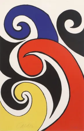Litografia Calder - Les Vagues