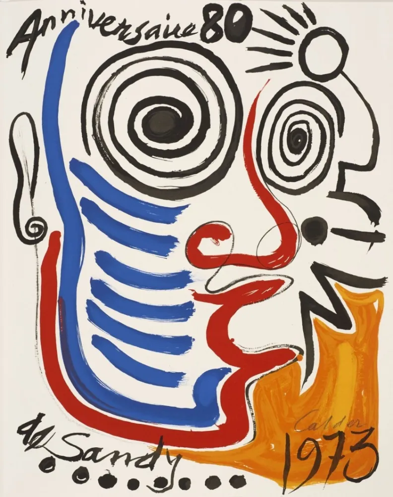 Litografia Calder - Lithographie sur vélin d'Arches. Signée 