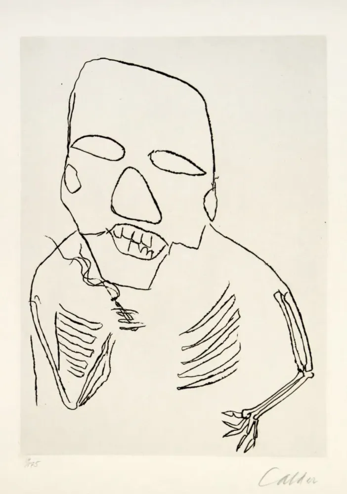 Incisione Calder - Santa Claus I