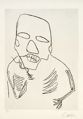 Incisione Calder - Santa Claus I