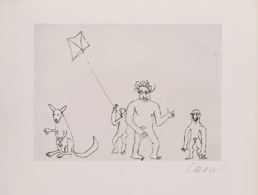 Incisione Calder - Santa Claus VII