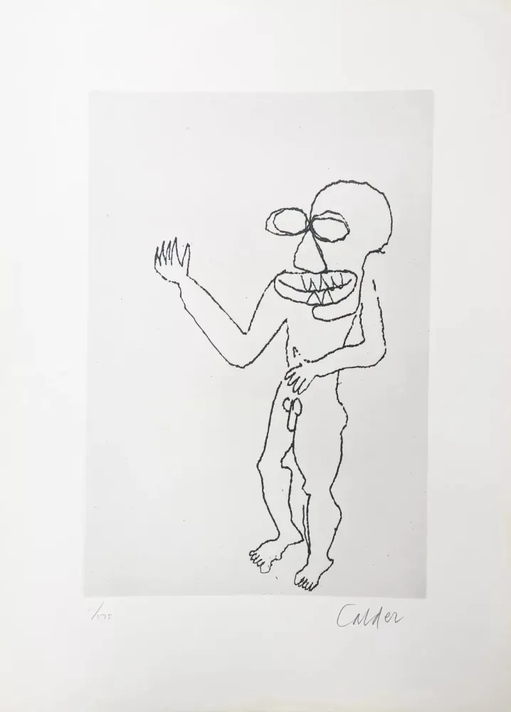 Incisione Calder - Santa Claus VIII