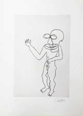 Incisione Calder - Santa Claus VIII