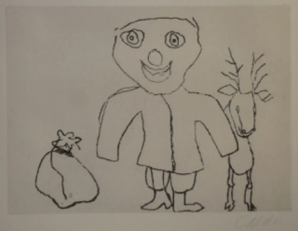 Incisione Calder - Santa Klaus 9