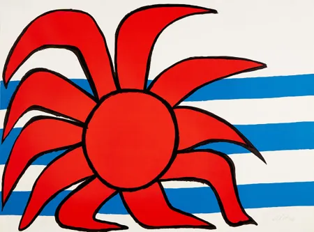 Litografia Calder - Sun and Sea