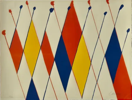 Litografia Calder - Un drôle de poisson