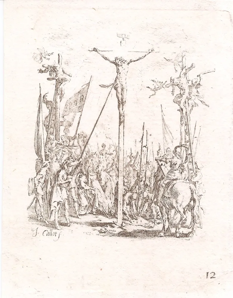 Incisione Callot - La petite passion (The Small Passion, complete set of 12 etchings)