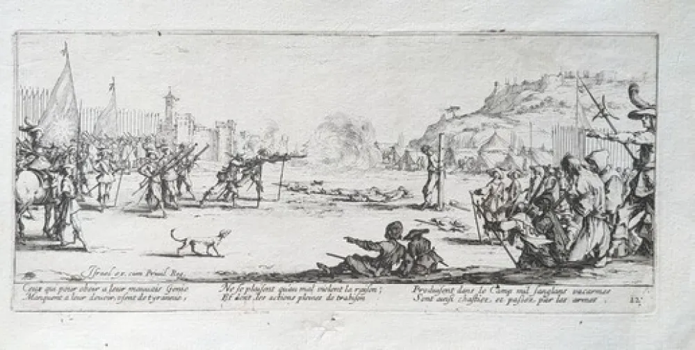 Acquaforte Callot - L'Arquebusade / The Firing Squad