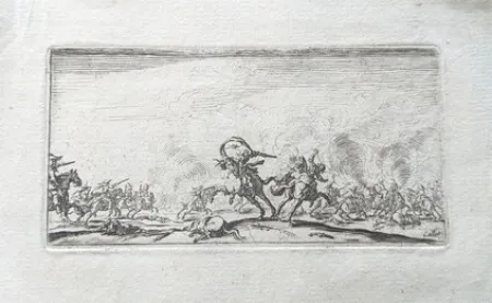 Acquaforte Callot - Le combat au pistolets