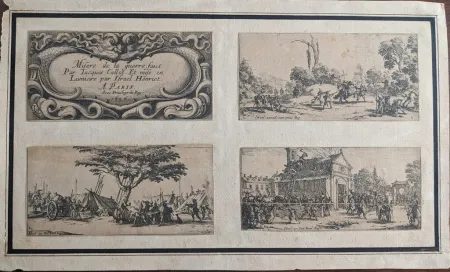 Acquaforte Callot - Les petites misères de la guerre
