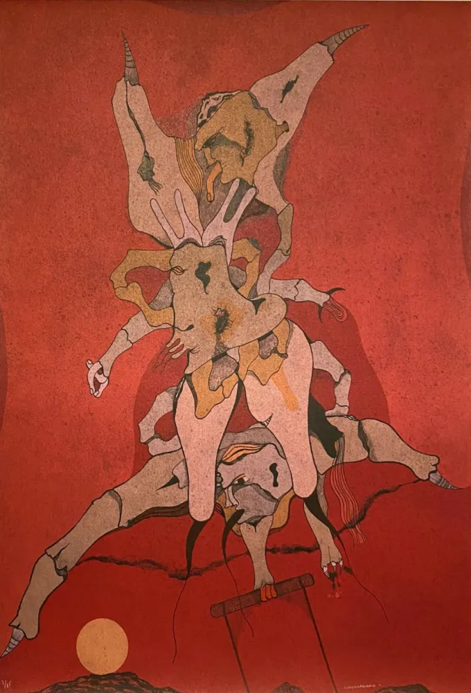 Litografia Camacho  - Cenizas,