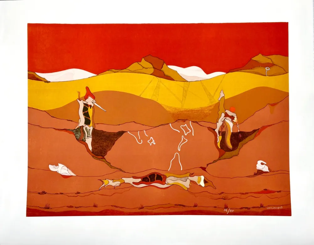 Litografia Camacho  - Paysage