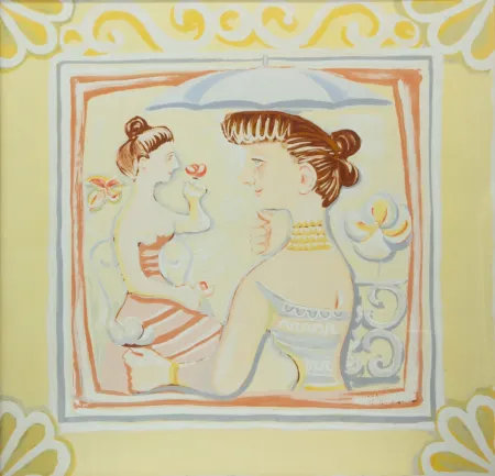 Serigrafia Campigli - PASSEGGIATA