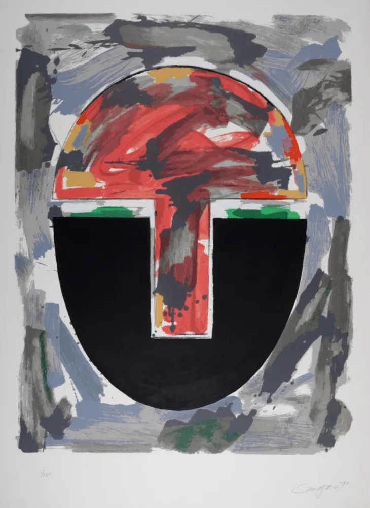 Serigrafia Canogar - Composition