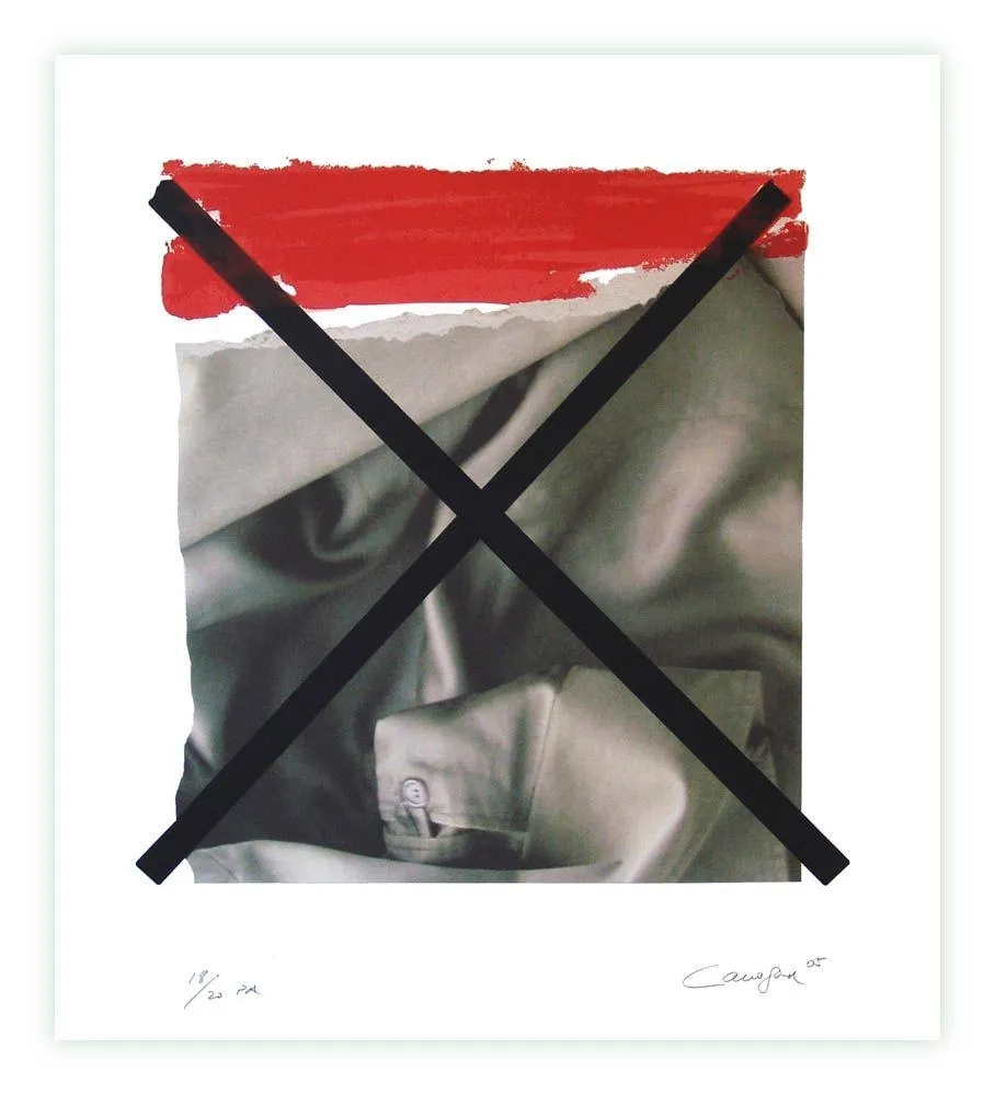 Serigrafia Canogar - Don Quijote y los molinos