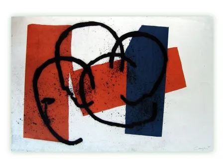 Incisione Canogar - Serie constructivista n-3-90