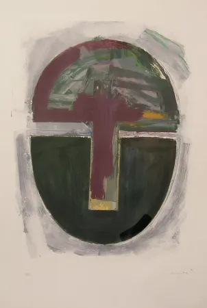 Litografia Canogar - UNTITLED