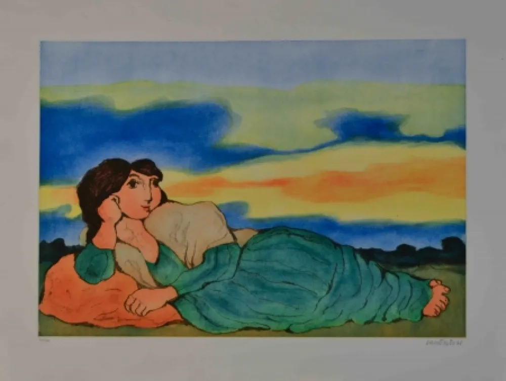 Serigrafia Cantatore - Odalisca