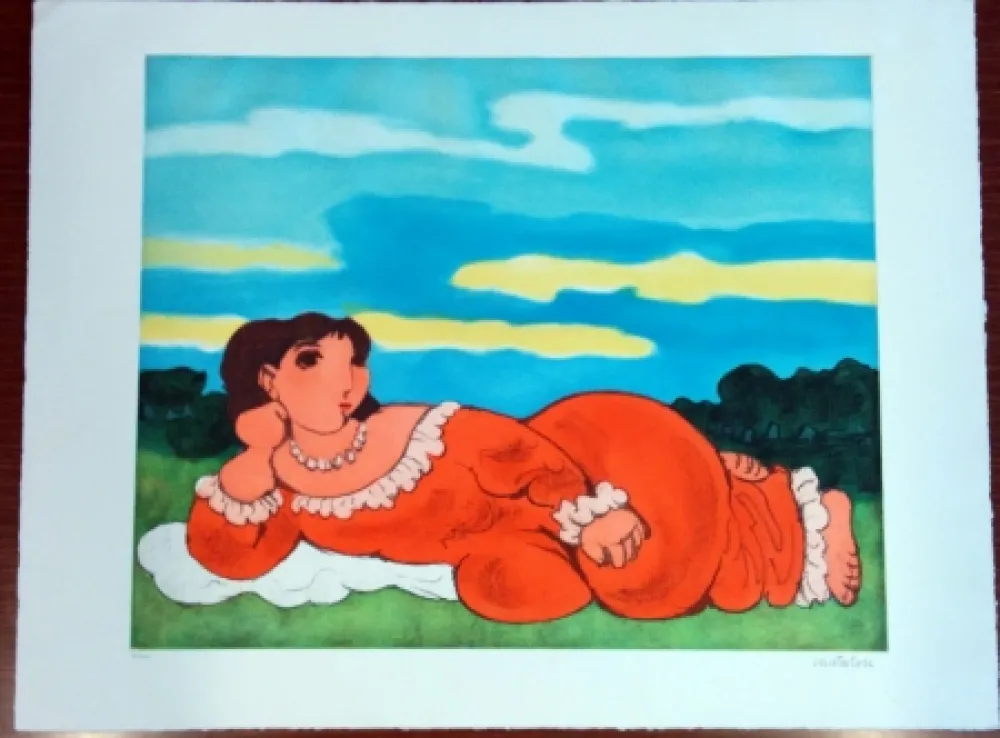 Acquaforte Cantatore - Odalisca