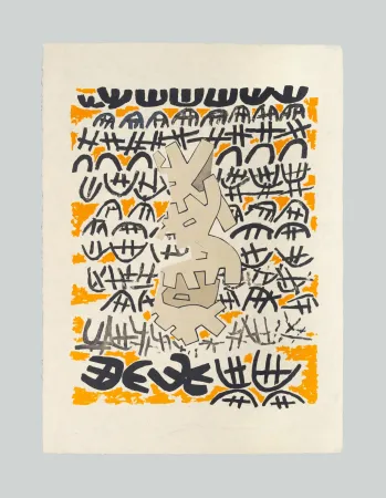 Litografia Capogrossi - Opale 4